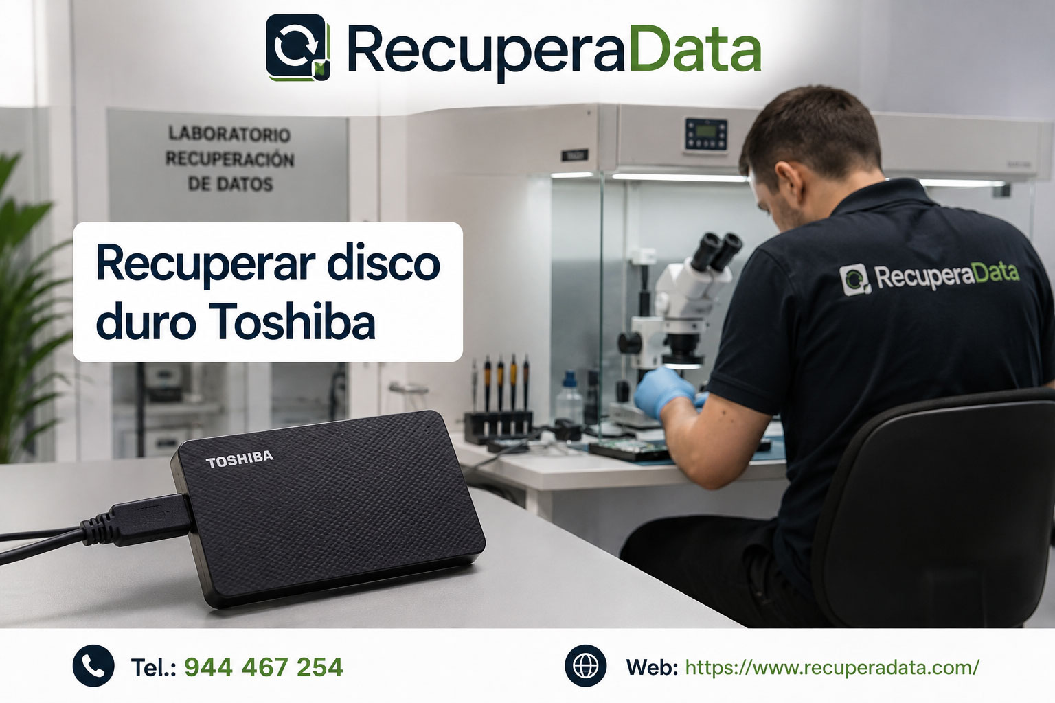 Recuperar datos disco externo Toshiba